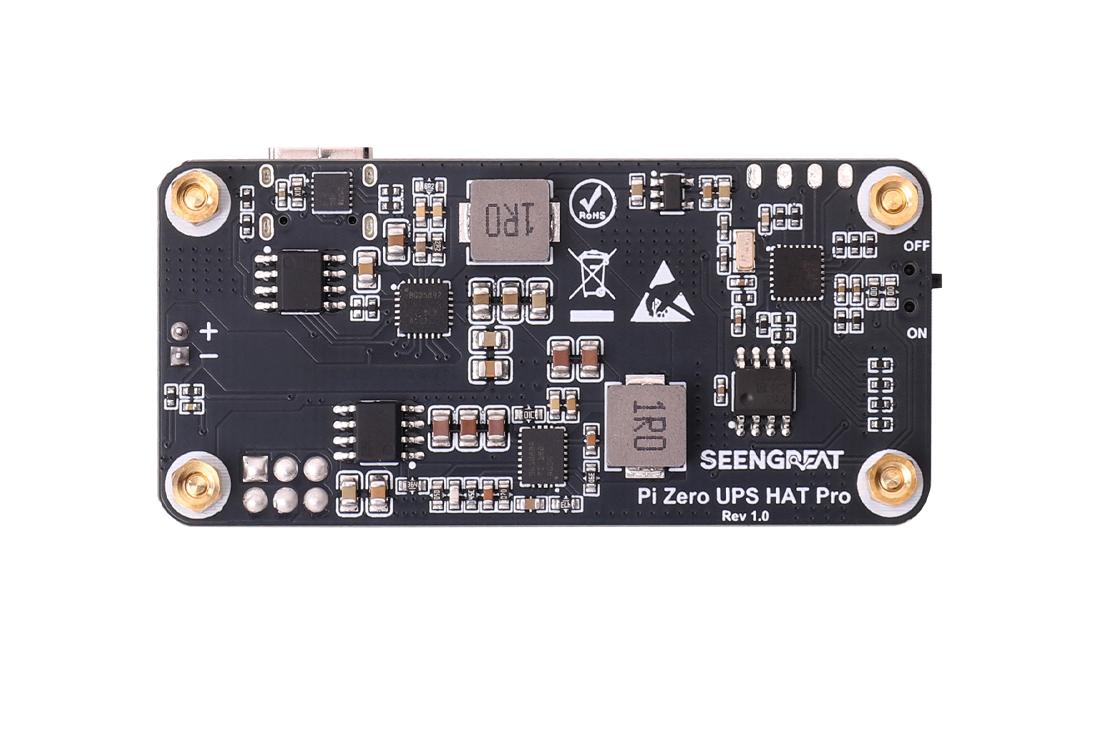 Pi Zero UPS HAT Pro - Intelligent Uninterruptible Power Supply with 1000mAh Battery & I2C Monitoring