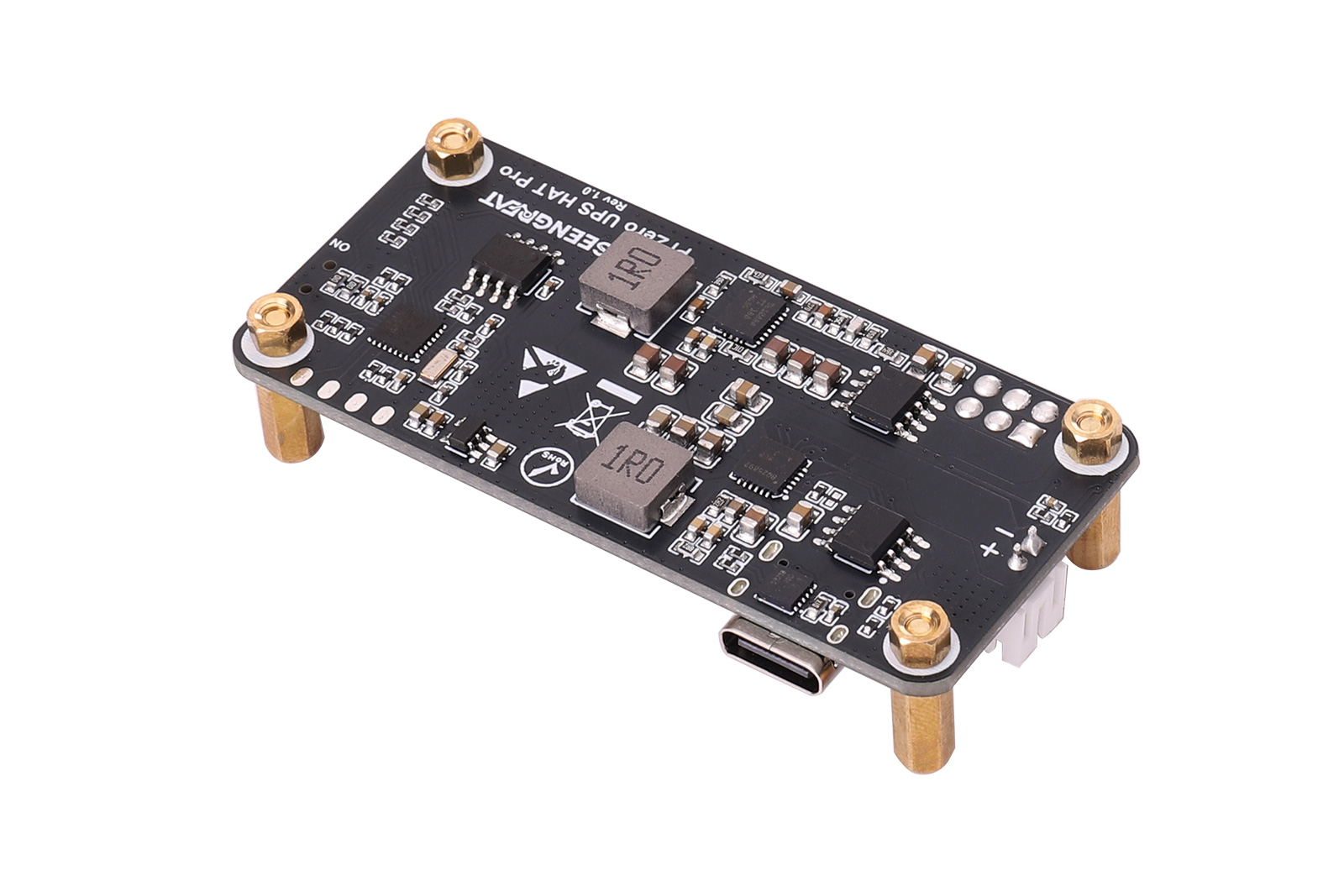 Pi Zero UPS HAT Pro with Holder - I2C Programmable UPS Module for Raspberry Pi Zero