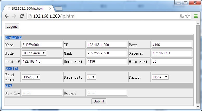 RS485 TO ETH RAIL