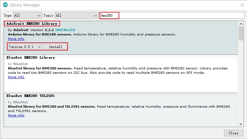 BME280 Environmental Sensor