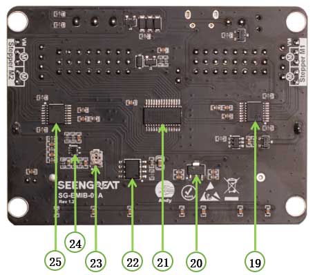 Micro:bit Expansion Board PCA9685 back view