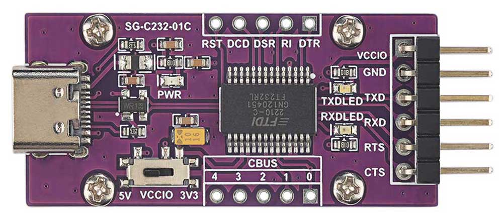 USB To UART Serial Port Module FT232 Type-C Connector SG-C232-01C